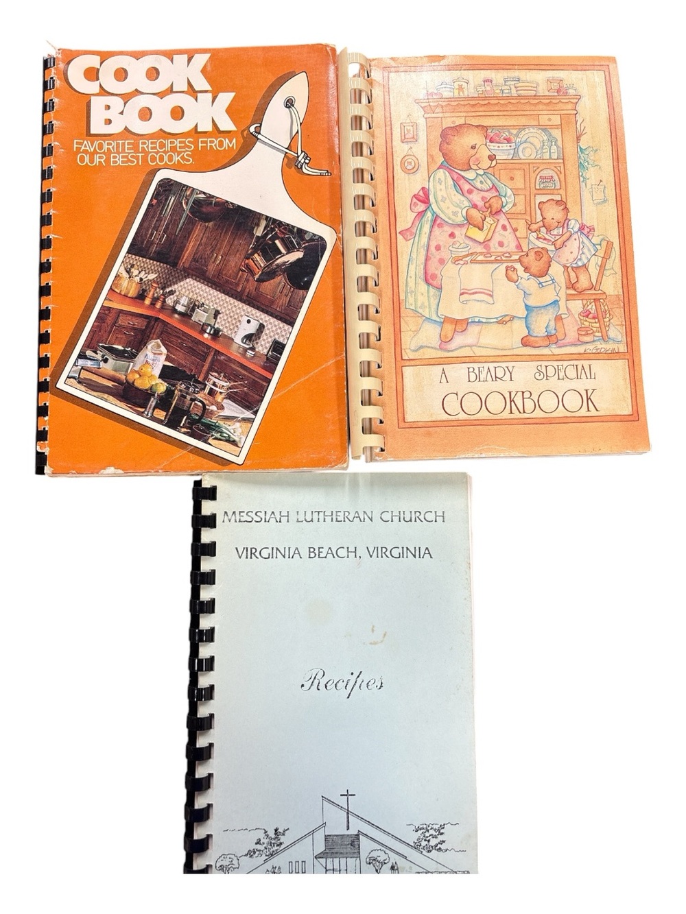 Vintage Cookbook Lot of 3 - All 3 are from Virginia Area and have many recipes
